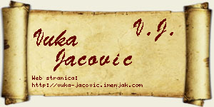 Vuka Jačović vizit kartica